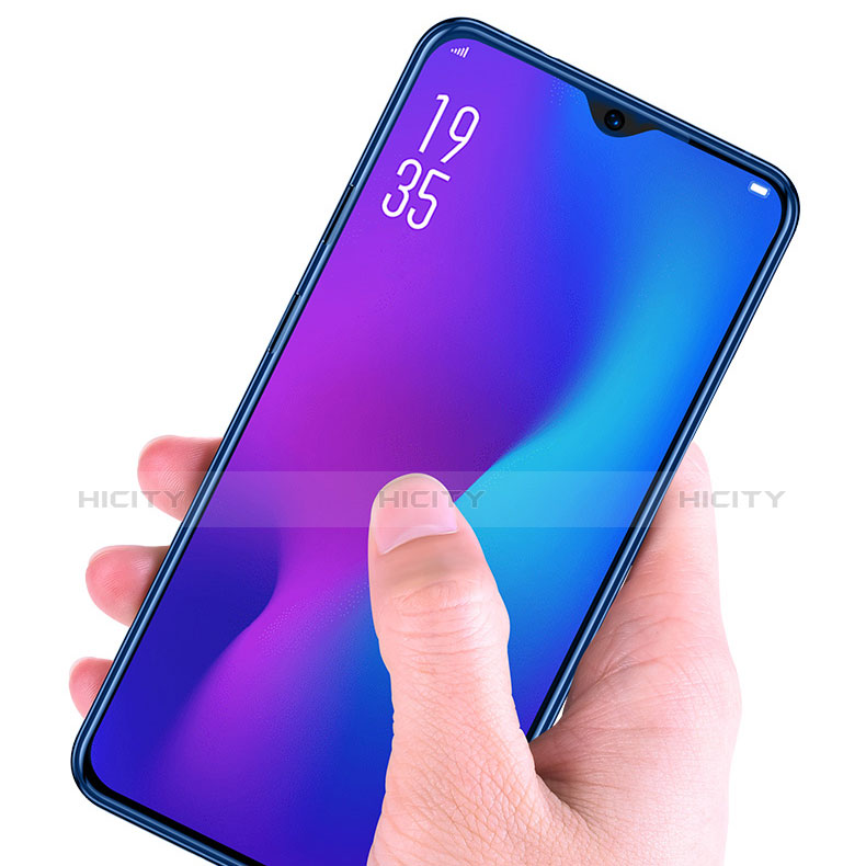 Schutzfolie Full Coverage Displayschutzfolie Panzerfolie Gehärtetes Glas Glasfolie Anti Blue Ray Skins zum Aufkleben Panzerglas für Oppo R17 Pro Schwarz