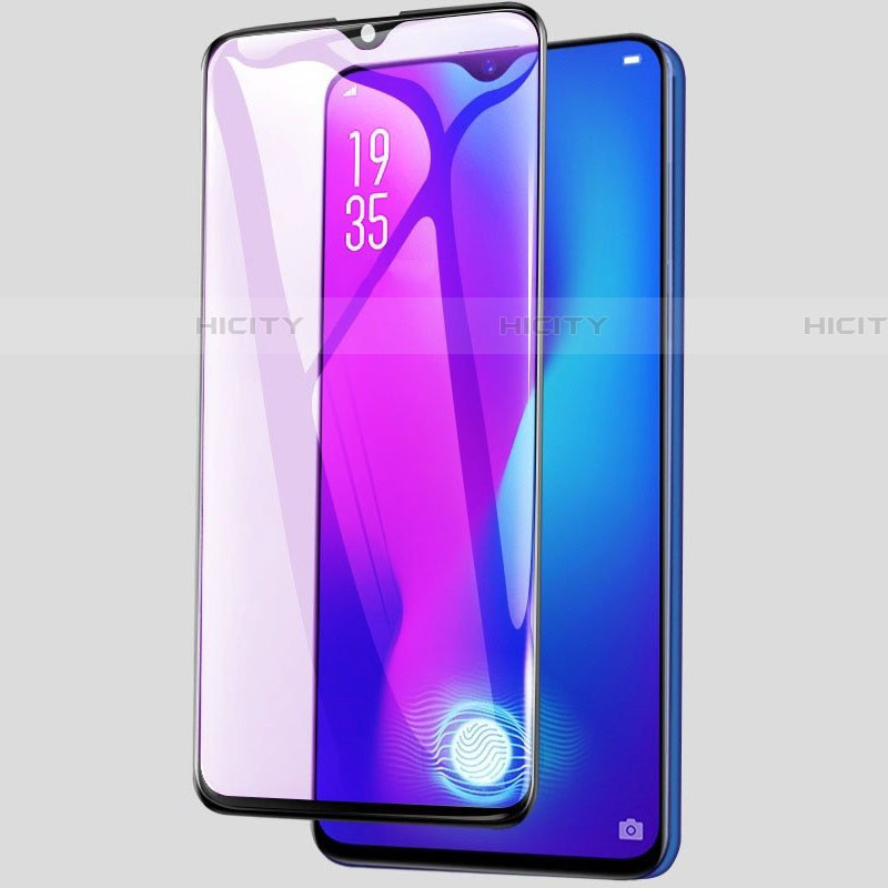 Schutzfolie Full Coverage Displayschutzfolie Panzerfolie Gehärtetes Glas Glasfolie Anti Blue Ray Skins zum Aufkleben Panzerglas für Realme X2 Schwarz