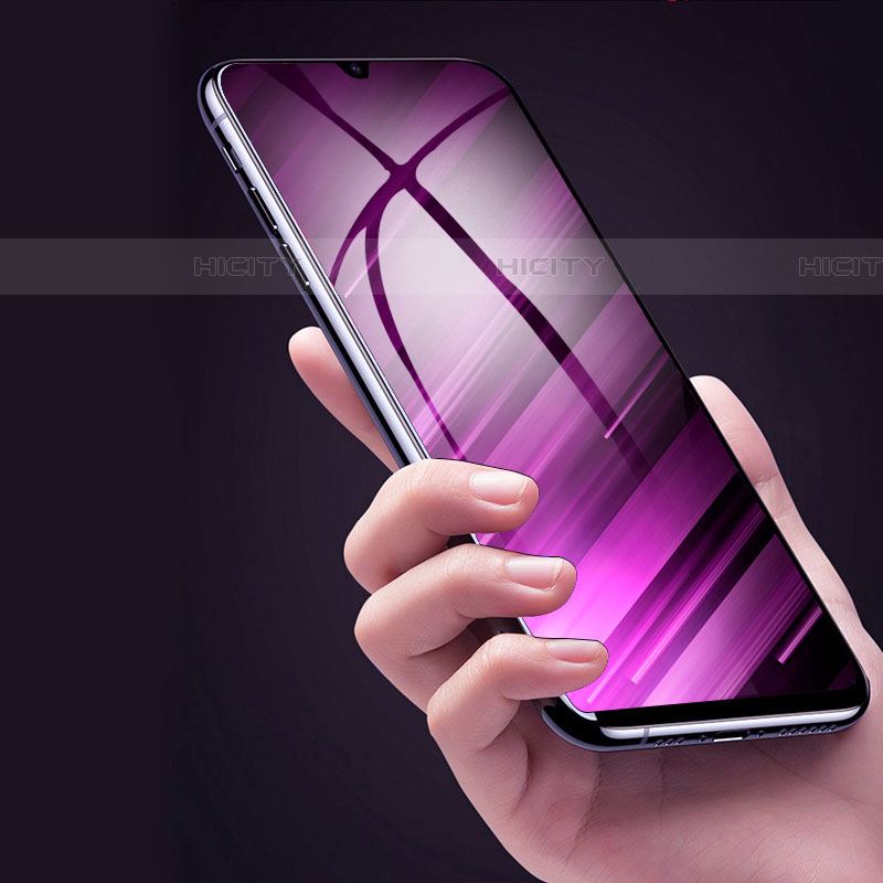 Schutzfolie Full Coverage Displayschutzfolie Panzerfolie Gehärtetes Glas Glasfolie Anti Blue Ray Skins zum Aufkleben Panzerglas für Samsung Galaxy A01 SM-A015 Schwarz