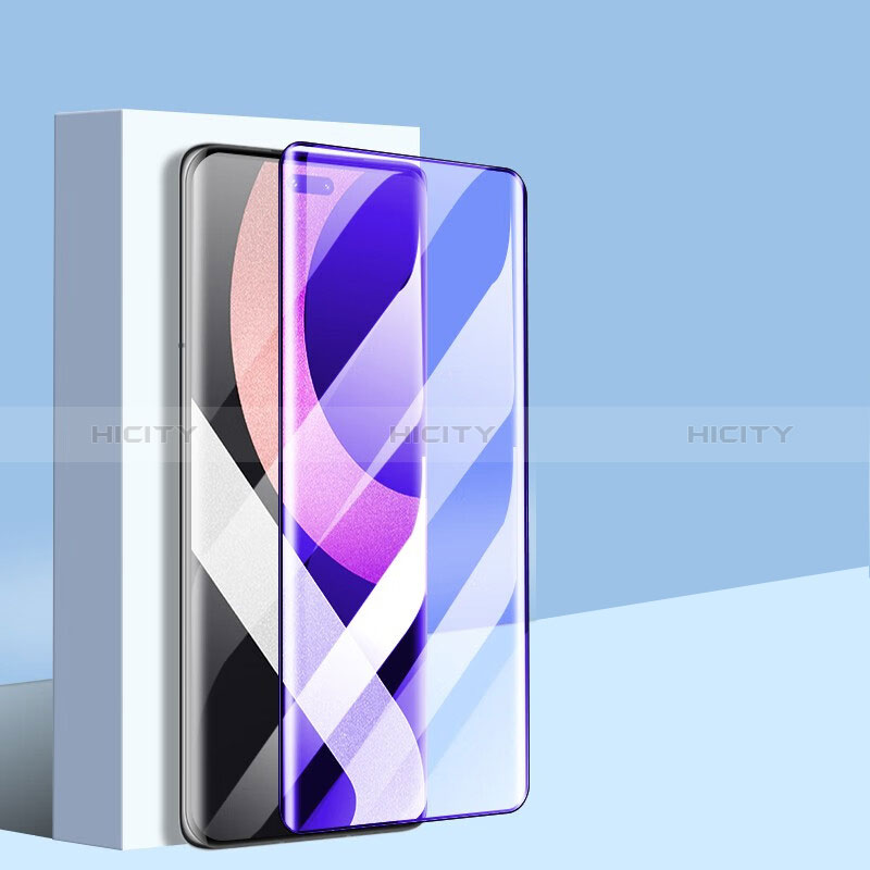 Schutzfolie Full Coverage Displayschutzfolie Panzerfolie Gehärtetes Glas Glasfolie Anti Blue Ray Skins zum Aufkleben Panzerglas für Xiaomi Civi 2 5G Schwarz