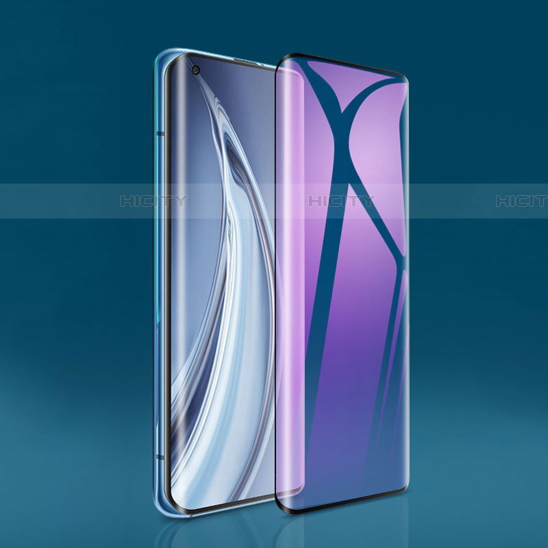 Schutzfolie Full Coverage Displayschutzfolie Panzerfolie Gehärtetes Glas Glasfolie Anti Blue Ray Skins zum Aufkleben Panzerglas für Xiaomi Mi 10 Schwarz