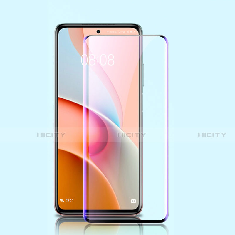 Schutzfolie Full Coverage Displayschutzfolie Panzerfolie Gehärtetes Glas Glasfolie Anti Blue Ray Skins zum Aufkleben Panzerglas für Xiaomi Mi 10T Lite 5G Schwarz