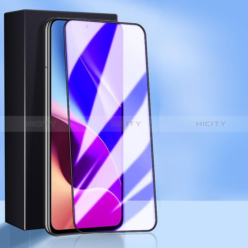 Schutzfolie Full Coverage Displayschutzfolie Panzerfolie Gehärtetes Glas Glasfolie Anti Blue Ray Skins zum Aufkleben Panzerglas für Xiaomi Mi 11i 5G Schwarz