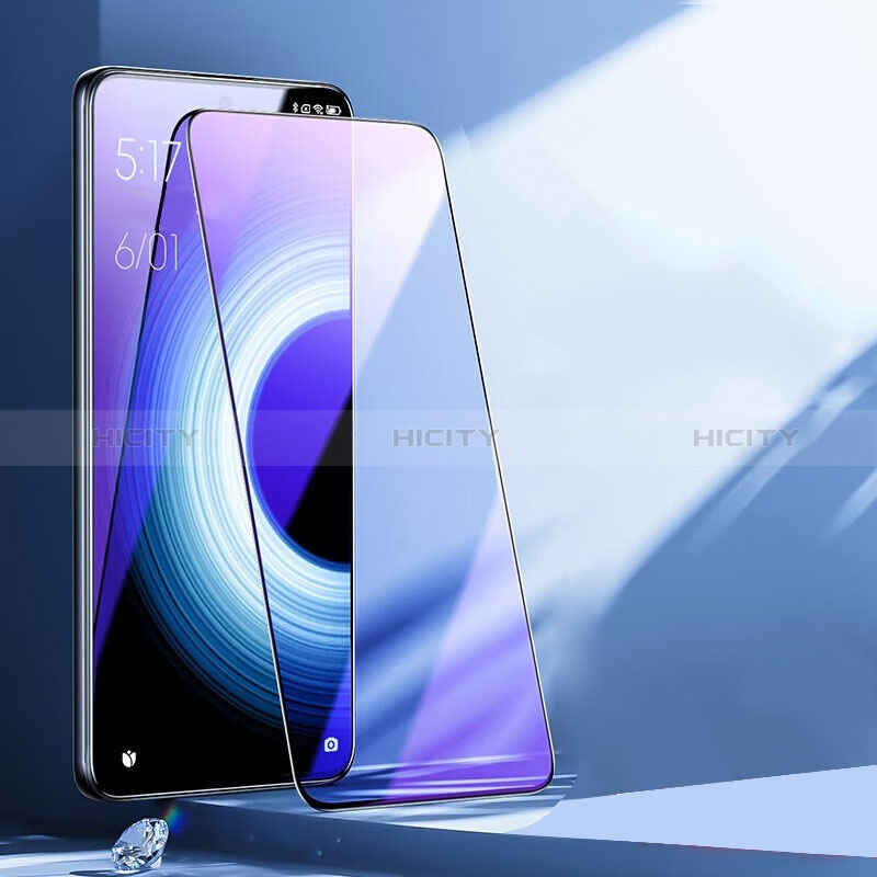 Schutzfolie Full Coverage Displayschutzfolie Panzerfolie Gehärtetes Glas Glasfolie Anti Blue Ray Skins zum Aufkleben Panzerglas für Xiaomi Mi 12T 5G Schwarz