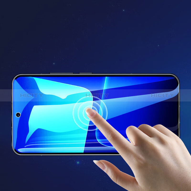 Schutzfolie Full Coverage Displayschutzfolie Panzerfolie Gehärtetes Glas Glasfolie Anti Blue Ray Skins zum Aufkleben Panzerglas für Xiaomi Mi 13 Pro 5G Schwarz