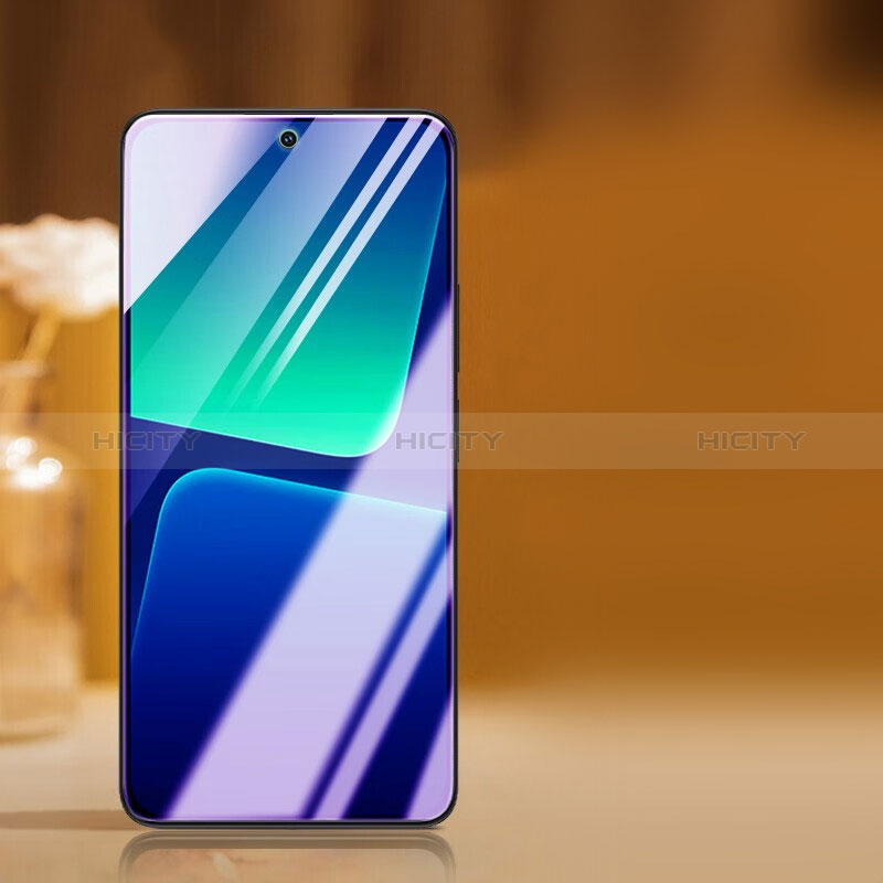 Schutzfolie Full Coverage Displayschutzfolie Panzerfolie Gehärtetes Glas Glasfolie Anti Blue Ray Skins zum Aufkleben Panzerglas für Xiaomi Mi 13 Pro 5G Schwarz