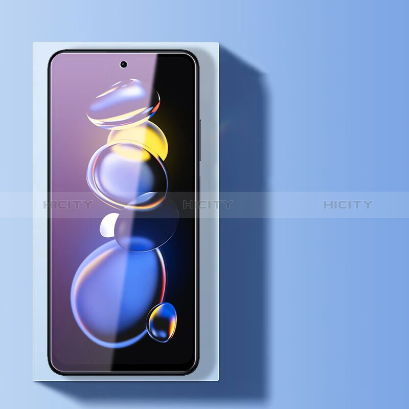 Schutzfolie Full Coverage Displayschutzfolie Panzerfolie Gehärtetes Glas Glasfolie Anti Blue Ray Skins zum Aufkleben Panzerglas für Xiaomi Mi 13T 5G Schwarz