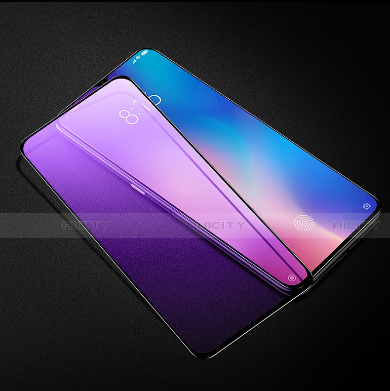 Schutzfolie Full Coverage Displayschutzfolie Panzerfolie Gehärtetes Glas Glasfolie Anti Blue Ray Skins zum Aufkleben Panzerglas für Xiaomi Mi 9 Lite Schwarz