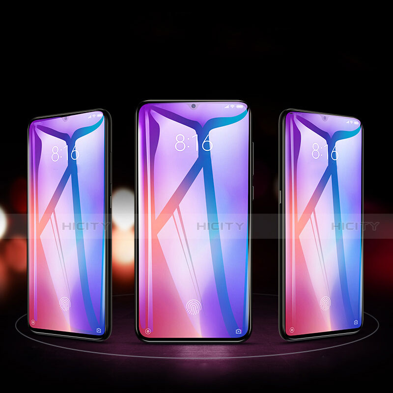 Schutzfolie Full Coverage Displayschutzfolie Panzerfolie Gehärtetes Glas Glasfolie Anti Blue Ray Skins zum Aufkleben Panzerglas für Xiaomi Mi 9 Lite Schwarz