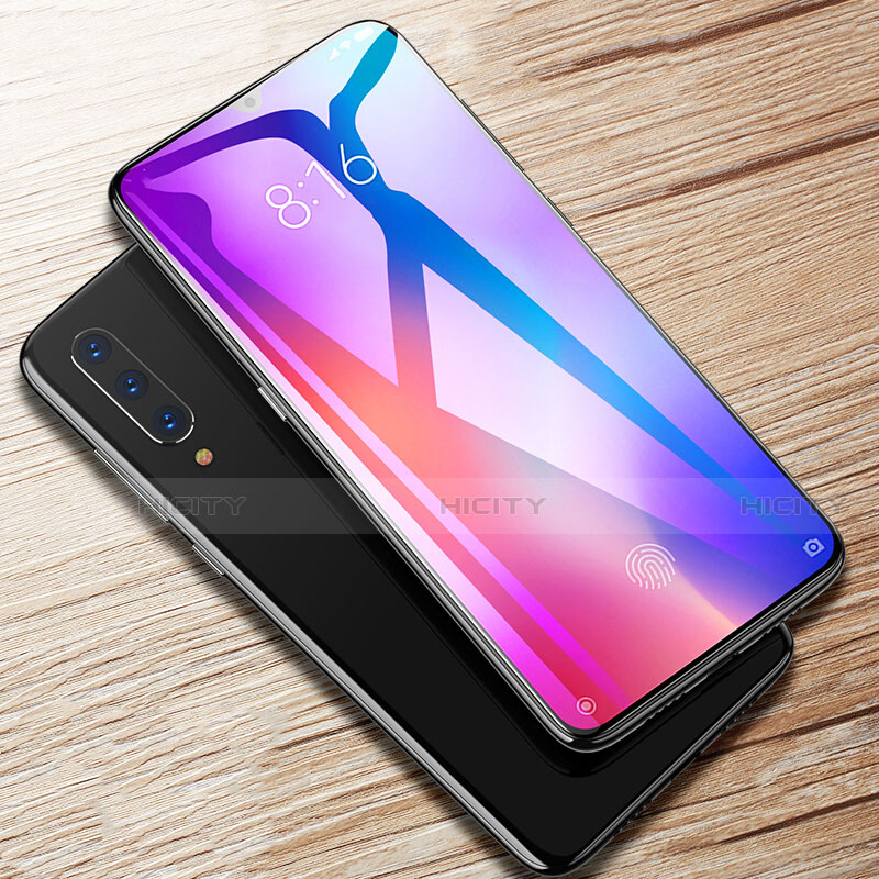 Schutzfolie Full Coverage Displayschutzfolie Panzerfolie Gehärtetes Glas Glasfolie Anti Blue Ray Skins zum Aufkleben Panzerglas für Xiaomi Mi 9 Lite Schwarz