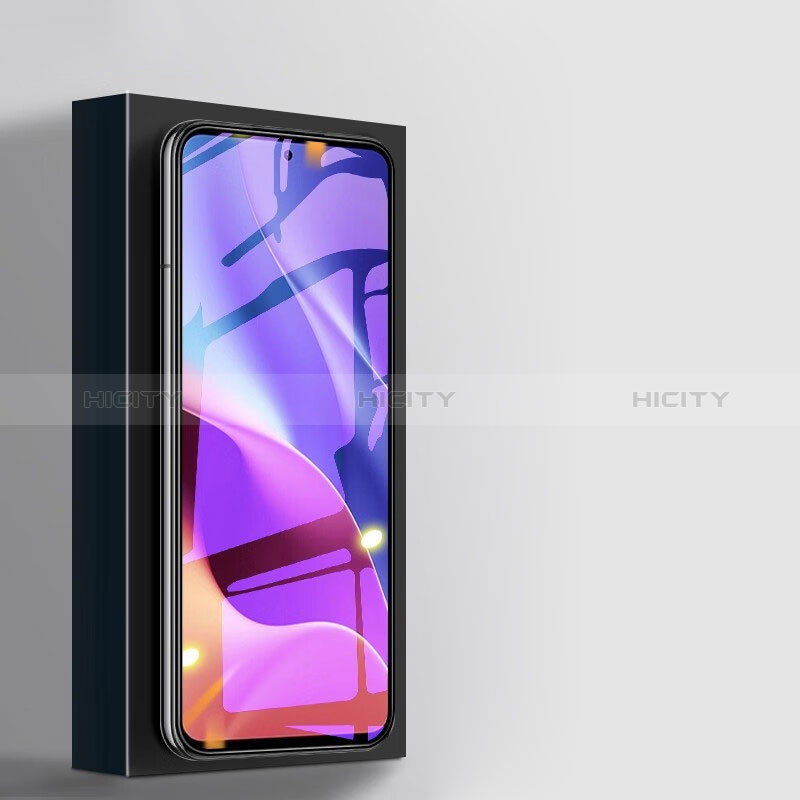 Schutzfolie Full Coverage Displayschutzfolie Panzerfolie Gehärtetes Glas Glasfolie Anti Blue Ray Skins zum Aufkleben Panzerglas für Xiaomi Poco F3 5G Schwarz