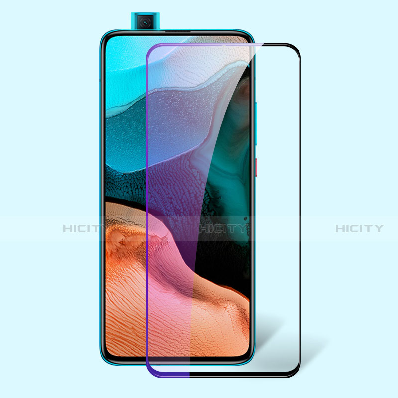 Schutzfolie Full Coverage Displayschutzfolie Panzerfolie Gehärtetes Glas Glasfolie Anti Blue Ray Skins zum Aufkleben Panzerglas für Xiaomi Redmi K30 Pro Zoom Schwarz Plus