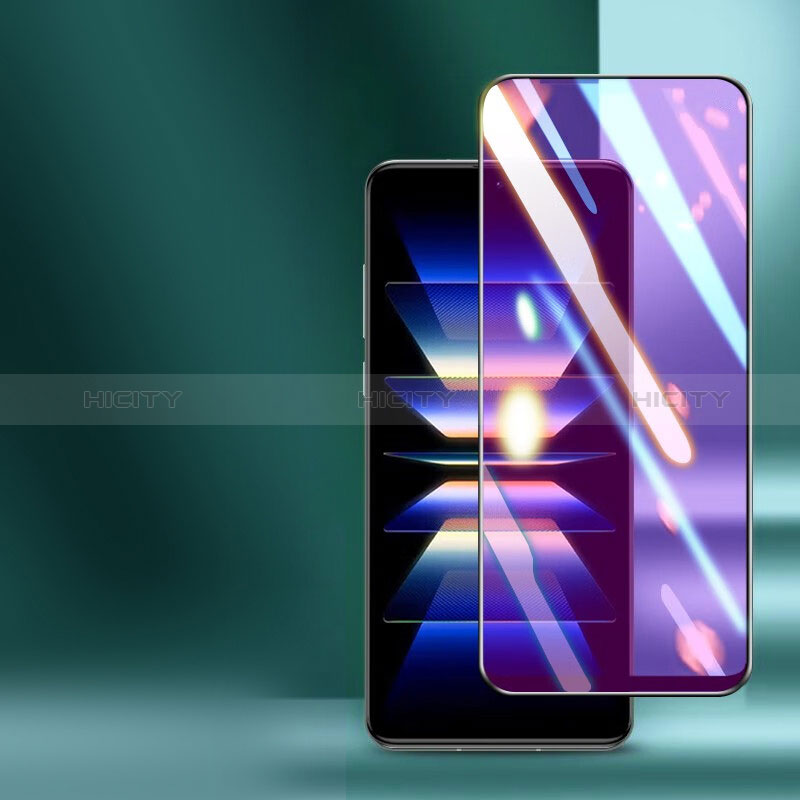 Schutzfolie Full Coverage Displayschutzfolie Panzerfolie Gehärtetes Glas Glasfolie Anti Blue Ray Skins zum Aufkleben Panzerglas für Xiaomi Redmi K60 5G Schwarz groß