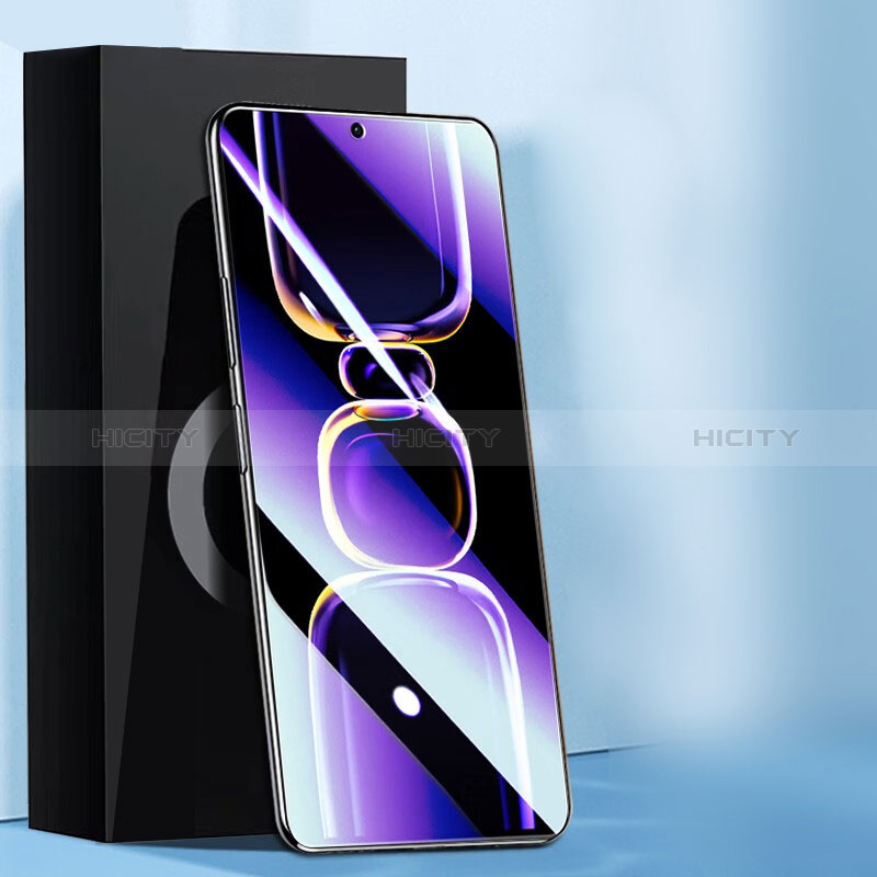 Schutzfolie Full Coverage Displayschutzfolie Panzerfolie Gehärtetes Glas Glasfolie Anti Blue Ray Skins zum Aufkleben Panzerglas für Xiaomi Redmi K60E 5G Schwarz