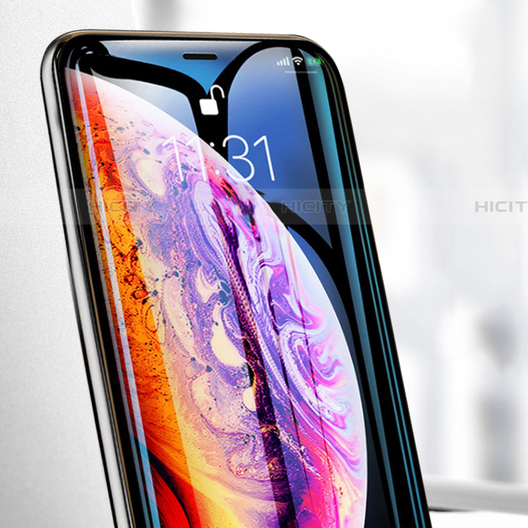 Schutzfolie Full Coverage Displayschutzfolie Panzerfolie Gehärtetes Glas Glasfolie Skins zum Aufkleben Panzerglas F02 für Apple iPhone 11 Pro Schwarz