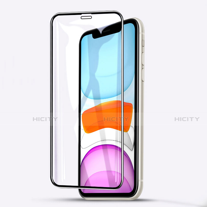 Schutzfolie Full Coverage Displayschutzfolie Panzerfolie Gehärtetes Glas Glasfolie Skins zum Aufkleben Panzerglas F02 für Apple iPhone 11 Schwarz Plus