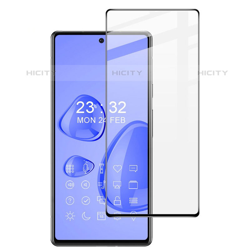 Schutzfolie Full Coverage Displayschutzfolie Panzerfolie Gehärtetes Glas Glasfolie Skins zum Aufkleben Panzerglas F02 für Google Pixel 7 5G Schwarz Plus