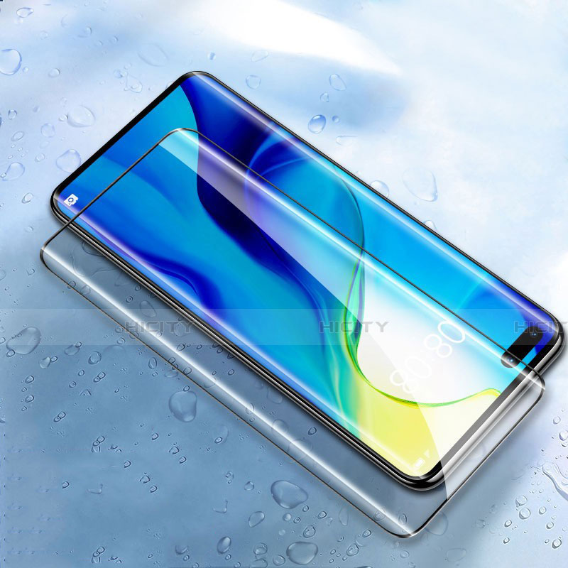 Schutzfolie Full Coverage Displayschutzfolie Panzerfolie Gehärtetes Glas Glasfolie Skins zum Aufkleben Panzerglas F02 für Huawei Honor 30 Pro Schwarz