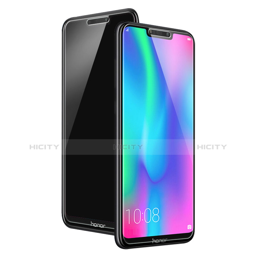 Schutzfolie Full Coverage Displayschutzfolie Panzerfolie Gehärtetes Glas Glasfolie Skins zum Aufkleben Panzerglas F02 für Huawei Honor Play 8C Schwarz