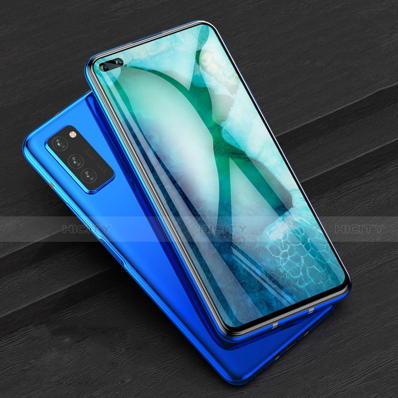 Schutzfolie Full Coverage Displayschutzfolie Panzerfolie Gehärtetes Glas Glasfolie Skins zum Aufkleben Panzerglas F02 für Huawei Honor V30 5G Schwarz