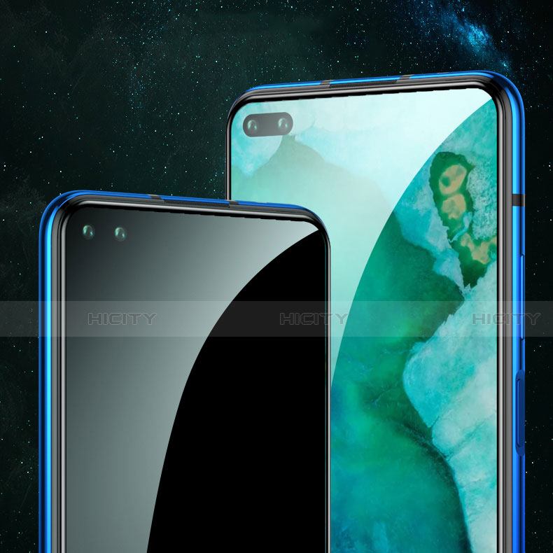 Schutzfolie Full Coverage Displayschutzfolie Panzerfolie Gehärtetes Glas Glasfolie Skins zum Aufkleben Panzerglas F02 für Huawei Honor V30 5G Schwarz