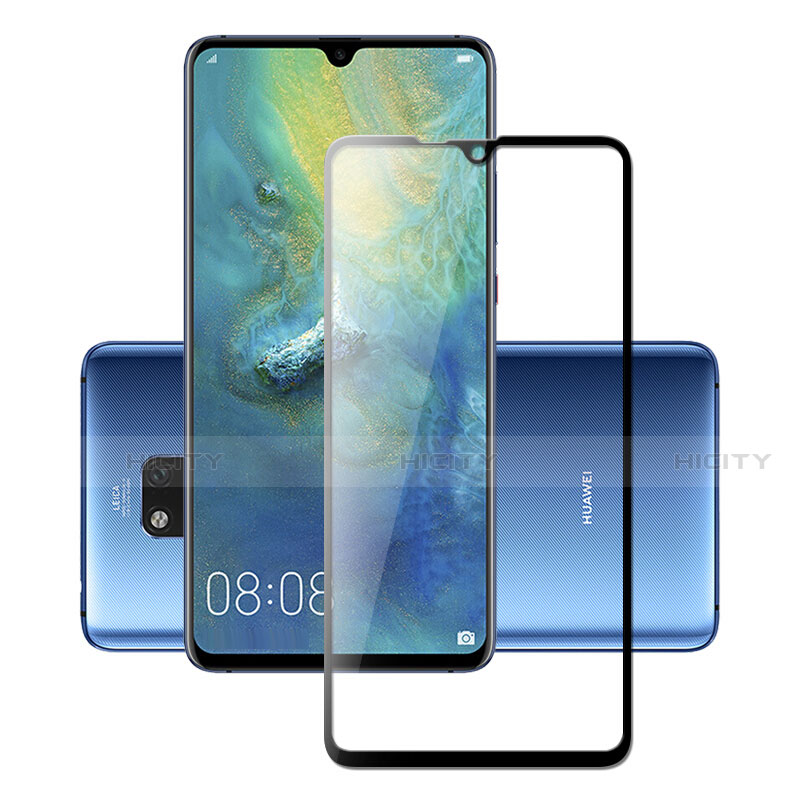 Schutzfolie Full Coverage Displayschutzfolie Panzerfolie Gehärtetes Glas Glasfolie Skins zum Aufkleben Panzerglas F02 für Huawei Mate 20 X 5G Schwarz