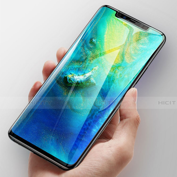 Schutzfolie Full Coverage Displayschutzfolie Panzerfolie Gehärtetes Glas Glasfolie Skins zum Aufkleben Panzerglas F02 für Huawei Mate 30 Pro Schwarz