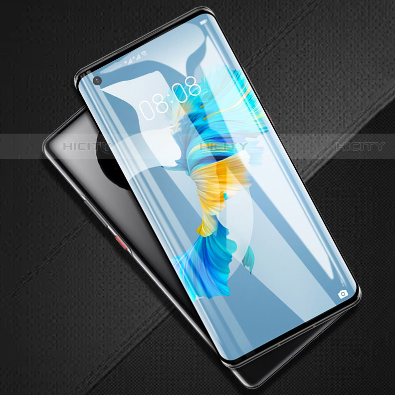 Schutzfolie Full Coverage Displayschutzfolie Panzerfolie Gehärtetes Glas Glasfolie Skins zum Aufkleben Panzerglas F02 für Huawei Mate 40E 4G Schwarz