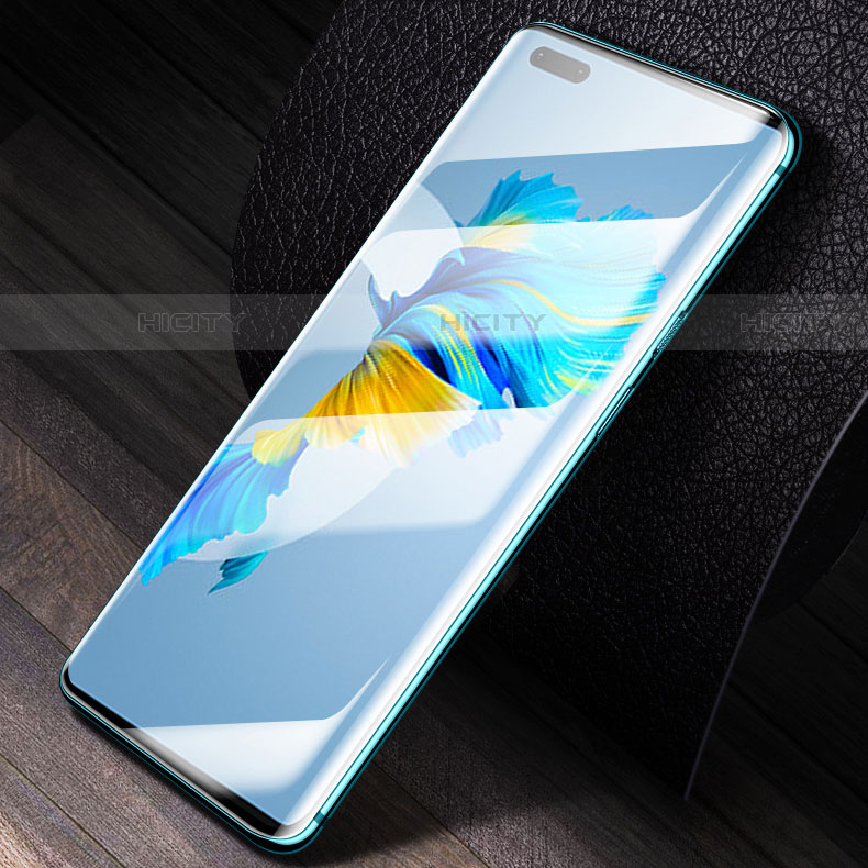 Schutzfolie Full Coverage Displayschutzfolie Panzerfolie Gehärtetes Glas Glasfolie Skins zum Aufkleben Panzerglas F02 für Huawei Mate 40E Pro 4G Schwarz