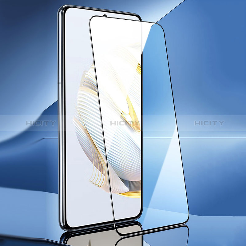 Schutzfolie Full Coverage Displayschutzfolie Panzerfolie Gehärtetes Glas Glasfolie Skins zum Aufkleben Panzerglas F02 für Huawei Nova 10 SE Schwarz