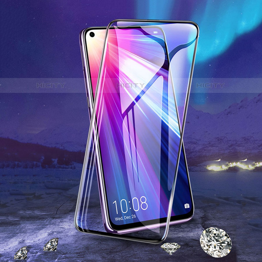 Schutzfolie Full Coverage Displayschutzfolie Panzerfolie Gehärtetes Glas Glasfolie Skins zum Aufkleben Panzerglas F02 für Huawei Nova 5T Schwarz