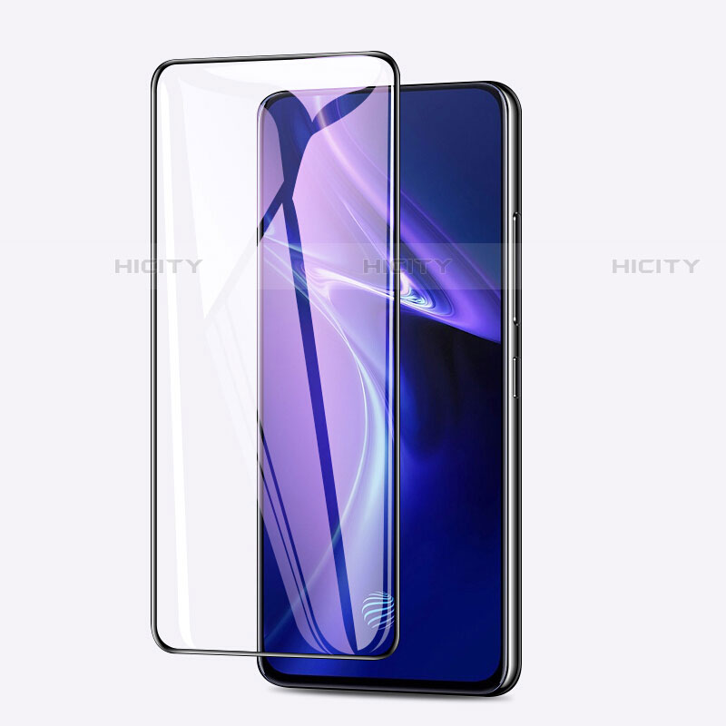 Schutzfolie Full Coverage Displayschutzfolie Panzerfolie Gehärtetes Glas Glasfolie Skins zum Aufkleben Panzerglas F02 für Huawei P Smart Pro (2019) Schwarz groß