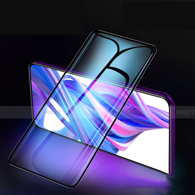 Schutzfolie Full Coverage Displayschutzfolie Panzerfolie Gehärtetes Glas Glasfolie Skins zum Aufkleben Panzerglas F02 für Huawei P Smart Z (2019) Schwarz