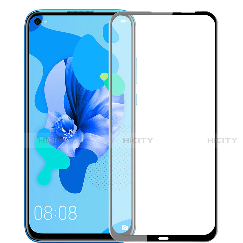 Schutzfolie Full Coverage Displayschutzfolie Panzerfolie Gehärtetes Glas Glasfolie Skins zum Aufkleben Panzerglas F02 für Huawei P20 Lite (2019) Schwarz