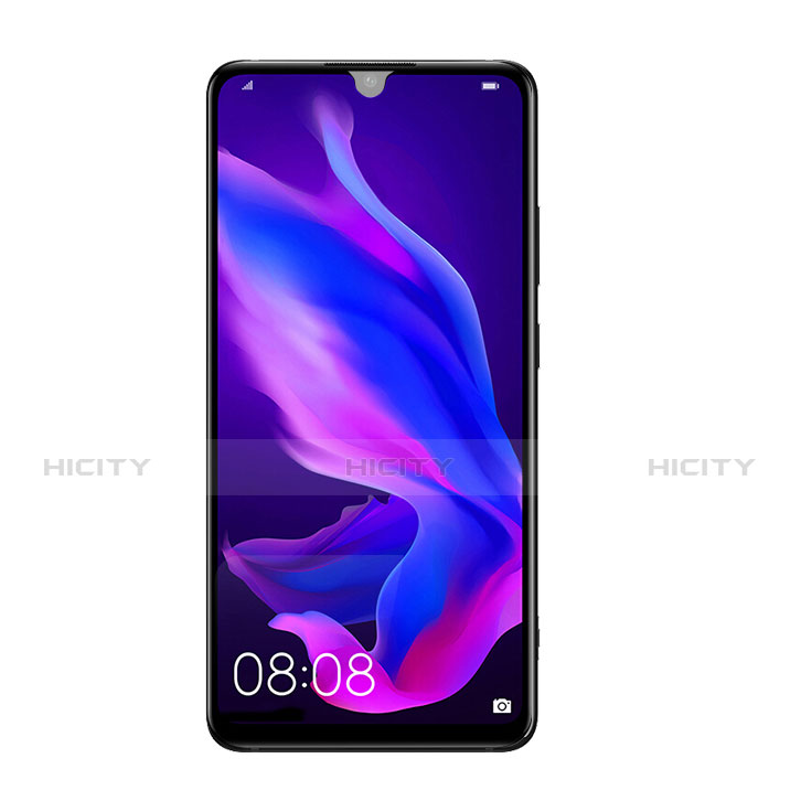 Schutzfolie Full Coverage Displayschutzfolie Panzerfolie Gehärtetes Glas Glasfolie Skins zum Aufkleben Panzerglas F02 für Huawei P30 Lite New Edition Schwarz