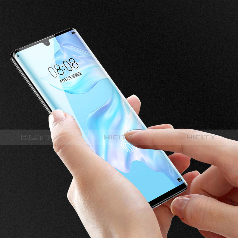 Schutzfolie Full Coverage Displayschutzfolie Panzerfolie Gehärtetes Glas Glasfolie Skins zum Aufkleben Panzerglas F02 für Huawei P30 Pro New Edition Schwarz