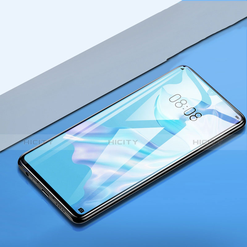 Schutzfolie Full Coverage Displayschutzfolie Panzerfolie Gehärtetes Glas Glasfolie Skins zum Aufkleben Panzerglas F02 für Huawei P30 Pro Schwarz