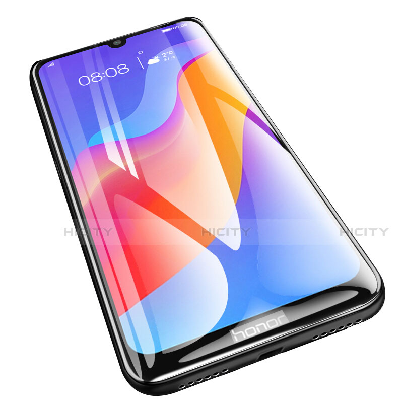 Schutzfolie Full Coverage Displayschutzfolie Panzerfolie Gehärtetes Glas Glasfolie Skins zum Aufkleben Panzerglas F02 für Huawei Y6s Schwarz