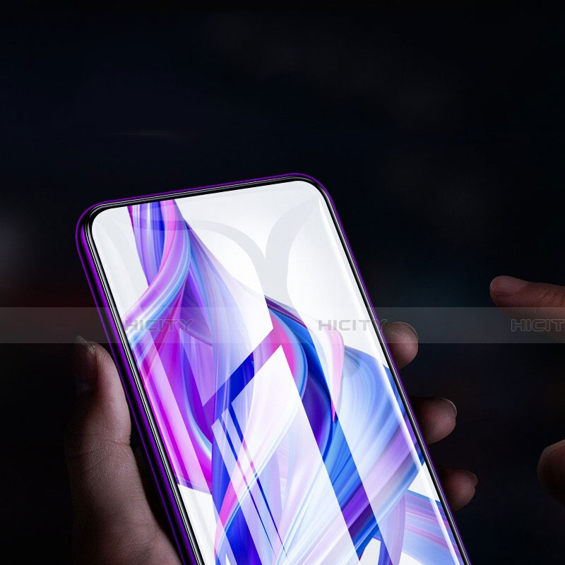 Schutzfolie Full Coverage Displayschutzfolie Panzerfolie Gehärtetes Glas Glasfolie Skins zum Aufkleben Panzerglas F02 für Huawei Y9 Prime (2019) Schwarz