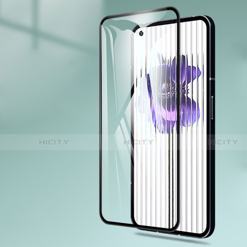 Schutzfolie Full Coverage Displayschutzfolie Panzerfolie Gehärtetes Glas Glasfolie Skins zum Aufkleben Panzerglas F02 für Nothing Phone 2 Schwarz groß