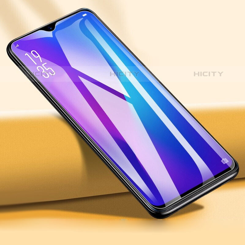 Schutzfolie Full Coverage Displayschutzfolie Panzerfolie Gehärtetes Glas Glasfolie Skins zum Aufkleben Panzerglas F02 für Oppo A16K Schwarz