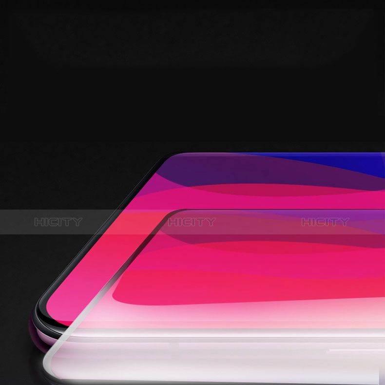 Schutzfolie Full Coverage Displayschutzfolie Panzerfolie Gehärtetes Glas Glasfolie Skins zum Aufkleben Panzerglas F02 für Oppo Find X Super Flash Edition Schwarz