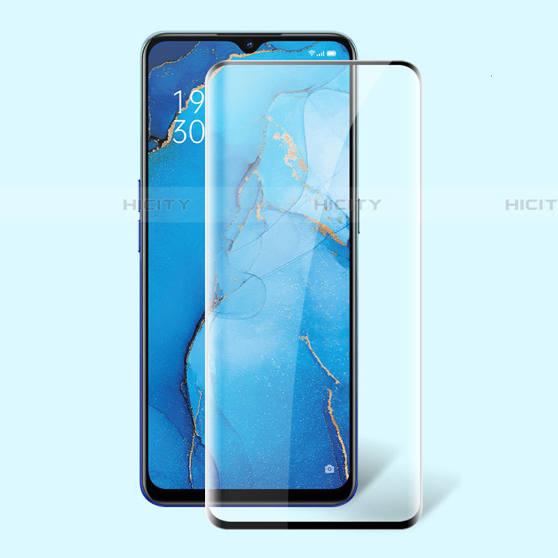 Schutzfolie Full Coverage Displayschutzfolie Panzerfolie Gehärtetes Glas Glasfolie Skins zum Aufkleben Panzerglas F02 für Oppo Find X2 Lite Schwarz