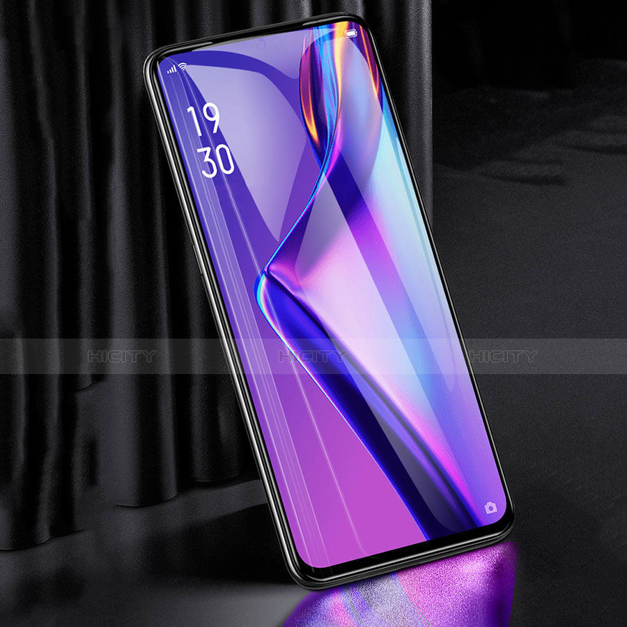 Schutzfolie Full Coverage Displayschutzfolie Panzerfolie Gehärtetes Glas Glasfolie Skins zum Aufkleben Panzerglas F02 für Oppo K3 Schwarz groß