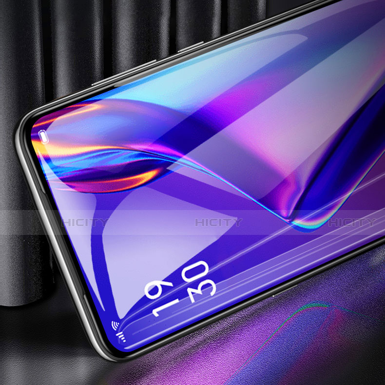 Schutzfolie Full Coverage Displayschutzfolie Panzerfolie Gehärtetes Glas Glasfolie Skins zum Aufkleben Panzerglas F02 für Oppo K3 Schwarz groß