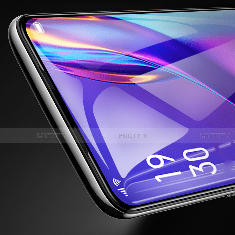 Schutzfolie Full Coverage Displayschutzfolie Panzerfolie Gehärtetes Glas Glasfolie Skins zum Aufkleben Panzerglas F02 für Oppo K3 Schwarz groß