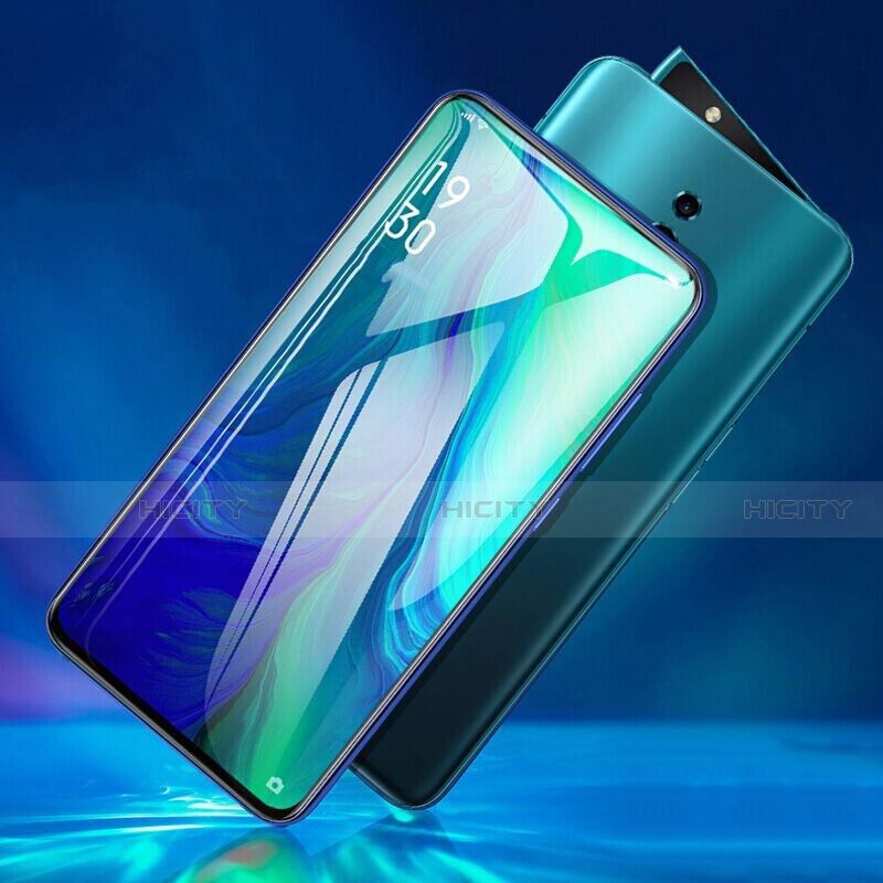 Schutzfolie Full Coverage Displayschutzfolie Panzerfolie Gehärtetes Glas Glasfolie Skins zum Aufkleben Panzerglas F02 für Oppo Reno 10X Zoom Schwarz