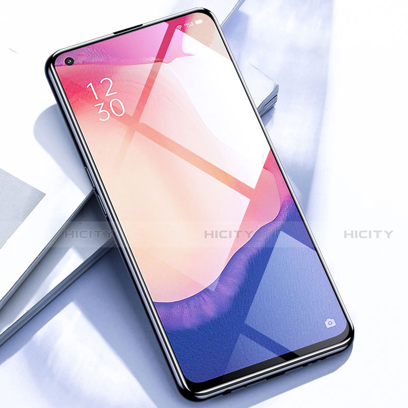 Schutzfolie Full Coverage Displayschutzfolie Panzerfolie Gehärtetes Glas Glasfolie Skins zum Aufkleben Panzerglas F02 für Oppo Reno4 SE 5G Schwarz