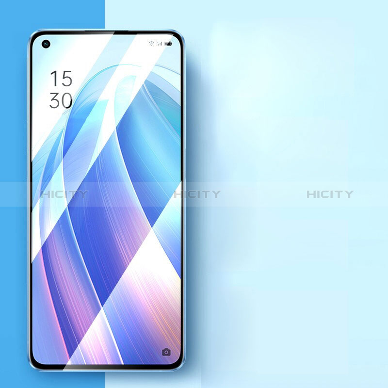 Schutzfolie Full Coverage Displayschutzfolie Panzerfolie Gehärtetes Glas Glasfolie Skins zum Aufkleben Panzerglas F02 für Oppo Reno8 T 4G Schwarz