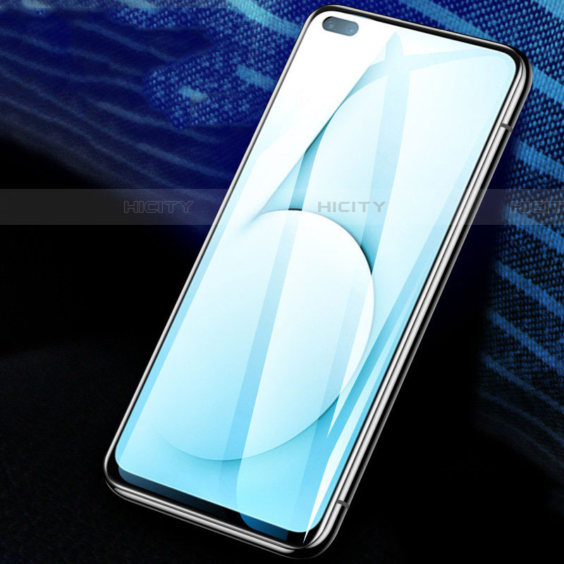 Schutzfolie Full Coverage Displayschutzfolie Panzerfolie Gehärtetes Glas Glasfolie Skins zum Aufkleben Panzerglas F02 für Realme X50t 5G Schwarz Plus